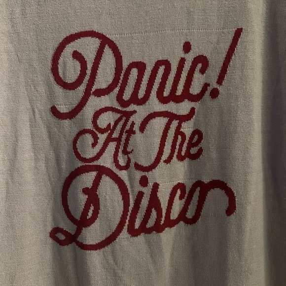 Manhead Panic! At The Disco Grey Crewneck Band Sweater - Picture 3 of 5